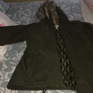 Lightweight khaki parka